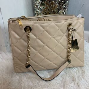 Nude Quilted ALDO Grand Shopping Tote